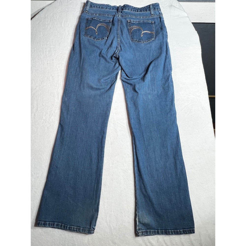 Lee Slender Secret Lower on the Waist Bootcut Jeans Blue Medium Wash Women 16 - Picture 2 of 7